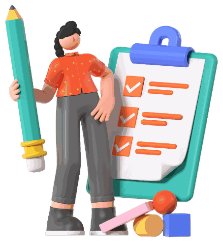 Illustration: Checkliste und Kursverwaltung im Kundenportal